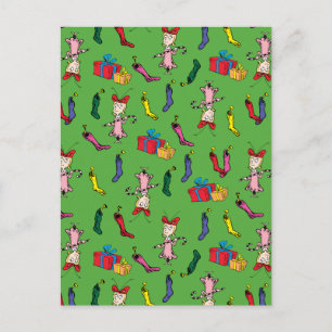 Dr. Seuss   The Grinch Cindy-Lou Who Pattern Briefkaart