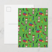 Dr. Seuss | The Grinch Cindy-Lou Who Pattern Briefkaart (Voorkant / Achterkant)