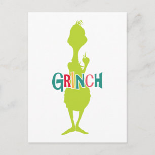 Dr. Seuss   The Grinch - Green Silhouette Briefkaart