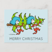 Dr. Seuss | The Grinch | Thing 1 Thing 2 Christmas Feestdagenkaart (Voorkant)