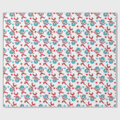 Dr. Seuss Thing 1 Ding 2 | Twins Baby shower Cadeaupapier (Vlak)