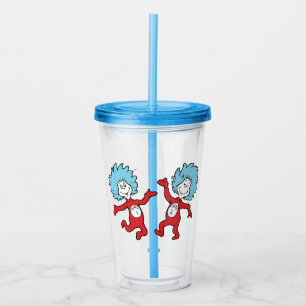 Dr. Seuss Thing 1 en Thing 2 Karakter Acryl Drinkbeker