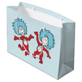 Dr. Seuss Thing 1 en Thing 2 Karakter Groot Cadeauzakje (Achterkant Gekanteld)
