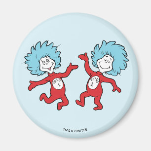 Dr. Seuss Thing 1 en Thing 2 Karakter Magneet