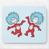 Dr. Seuss Thing 1 en Thing 2 Karakter Muismat (Voorkant)
