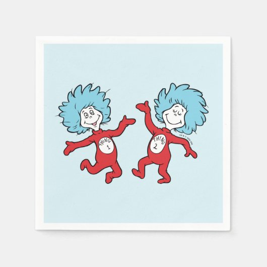 Dr. Seuss Thing 1 en Thing 2 Karakter Servet (Voorkant)