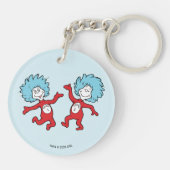 Dr. Seuss Thing 1 en Thing 2 Karakter Sleutelhanger (Achterkant)