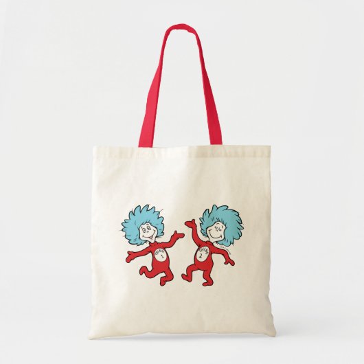 Dr. Seuss Thing 1 en Thing 2 Karakter Tote Bag (Voorkant)