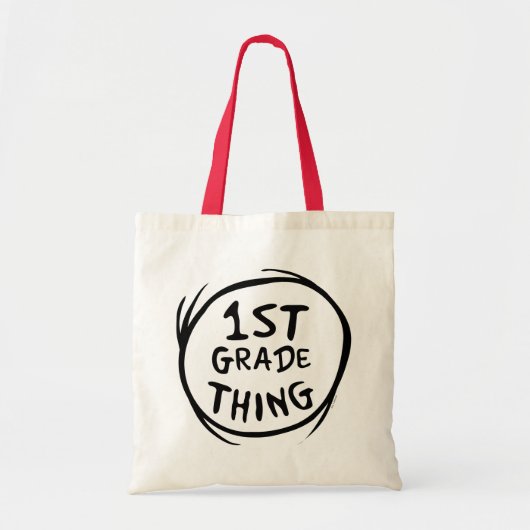 Dr. Seuss | Thing 1 Thing 2 - 1ste graad Ding Tote Bag (Voorkant)