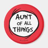 Dr. Seuss | Thing 1 Thing 2 - Aunt van alle dingen Magneet (Voorkant)