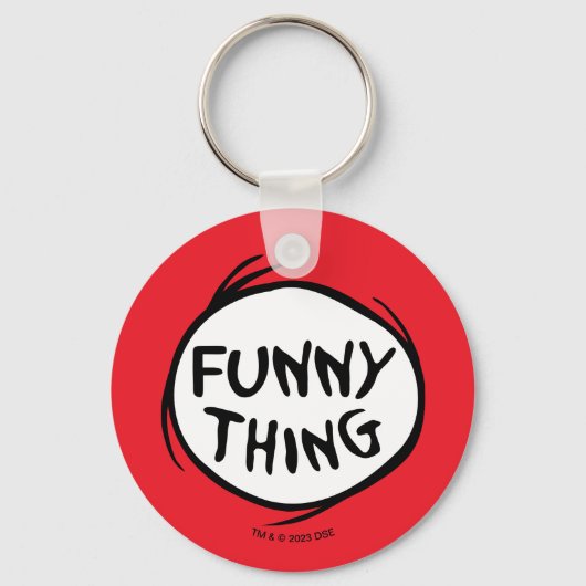 Dr. Seuss | Thing 1 Thing 2 - Grappig ding Sleutelhanger (Achterkant)