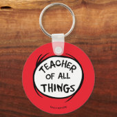 Dr. Seuss Thing 1 Thing 2 - Leraar van alles Sleutelhanger (Achterkant)