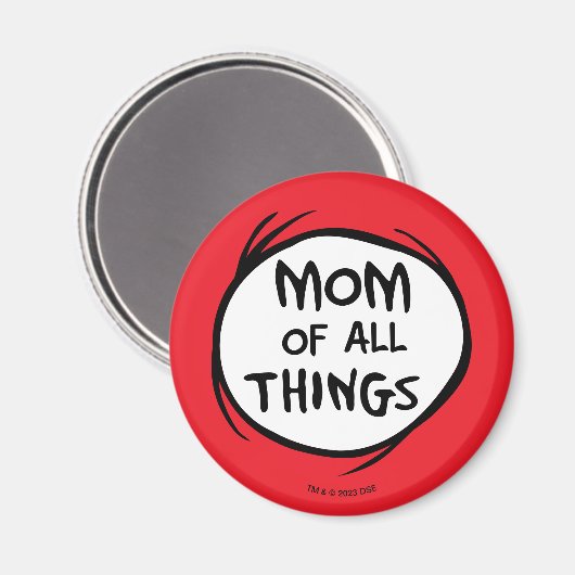 Dr. Seuss | Thing 1 Thing 2 - Mam van alles Magneet (Voorkant / Achterkant)