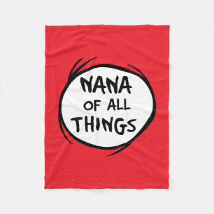 Dr. Seuss   Thing 1 Thing 2 - Nana of all neergeze Fleece Deken