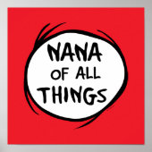 Dr. Seuss | Thing 1 Thing 2 - Nana of all neergeze Poster (Voorkant)