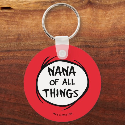Dr. Seuss | Thing 1 Thing 2 - Nana of all neergeze Sleutelhanger (Achterkant)