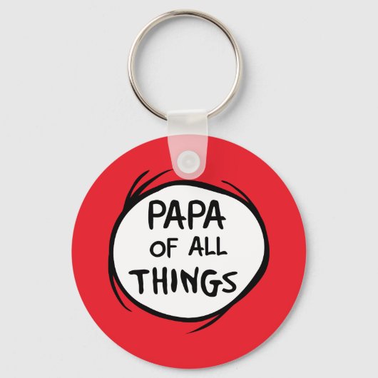 Dr. Seuss | Thing 1 Thing 2 - Papa van alles | Sleutelhanger (Voorkant)