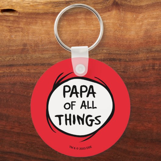 Dr. Seuss | Thing 1 Thing 2 - Papa van alles | Sleutelhanger (Achterkant)