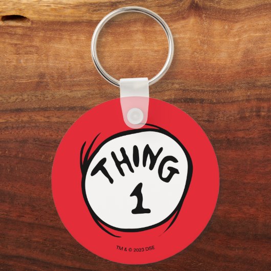 Dr. Seuss | Thing 1 Thing 2 - Thing 1 Sleutelhanger (Achterkant)