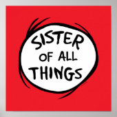 Dr. Seuss | Thing 1 Thing 2 - Zuster van alle ding Poster (Voorkant)