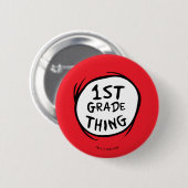 Dr. Seuss | Thing One Thing Two - 1e klas ding Ronde Button 5,7 Cm (Voorkant /achterkant)