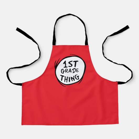 Dr. Seuss | Thing One Thing Two - 1e klas ding Schort (Voorkant)