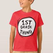 Dr. Seuss | Thing One Thing Two - 1e klas ding T-shirt (Voorkant)