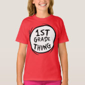 Dr. Seuss | Thing One Thing Two - 1e klas ding T-shirt (Voorkant)