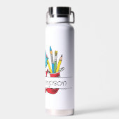 Dr. Seuss | Thing One Thing Two Docent Naam Waterfles (Achterkant)