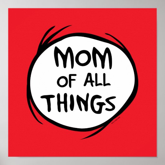 Dr Seuss Thing One Thing Two - Mam van alle Dingen Poster (Voorkant)