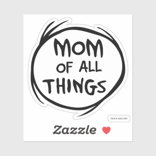 Dr Seuss Thing One Thing Two - Mam van alle Dingen Sticker (Vel)