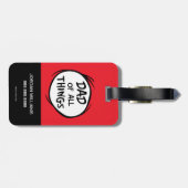 Dr Seuss Thing One Thing Two - Pap van alle dingen Bagagelabel (Achterkant horizontaal)