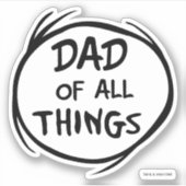 Dr Seuss Thing One Thing Two - Pap van alle dingen Sticker (Voorkant)