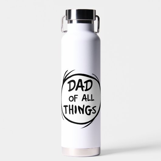 Dr Seuss Thing One Thing Two - Pap van alle dingen Waterfles (Voorkant)