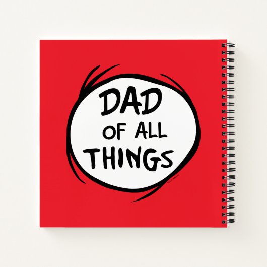 Dr. Seuss Thing One Thing Two - Vader van alles Notitieboek (Achterkant)