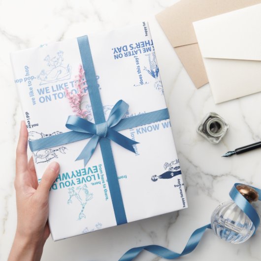 Dr. Seuss | Vaderdag Citaat Patroon Cadeaupapier (Geschenken)