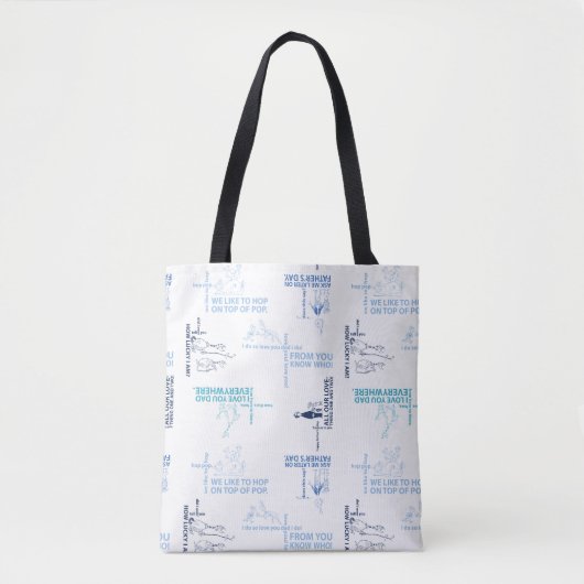 Dr. Seuss | Vaderdag citaat patroon Tote Bag (Voorkant)