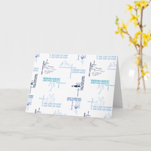 Dr. Seuss | Vaderdag Citaatpatroon Kaart (Gele Bloem)