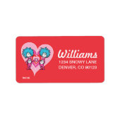 Dr. Seuss Valentijn | Ding één, twee Etiket (Voorkant)