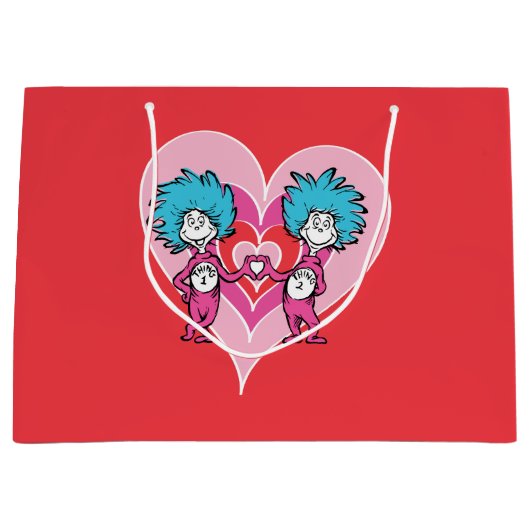 Dr. Seuss Valentijn | Ding één, twee Large Cadeautasje (Voorkant)