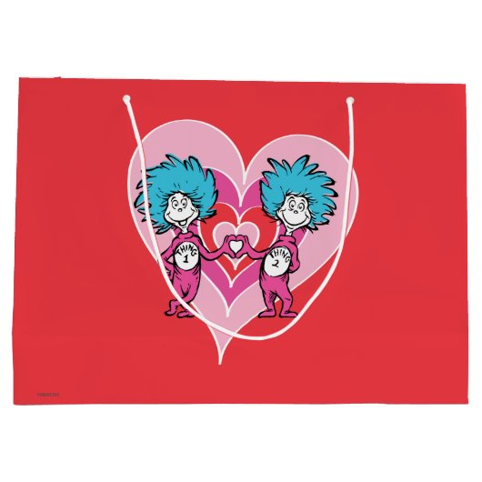 Dr. Seuss Valentijn | Ding één, twee Large Cadeautasje (Achterkant)
