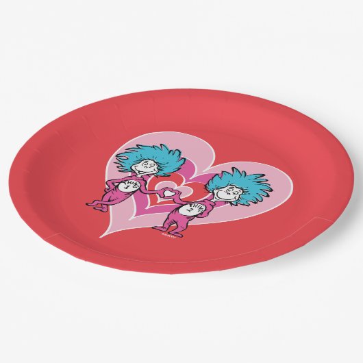 Dr. Seuss Valentijn | Ding één, twee Papieren Bordje (Gekanteld)