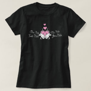 Dr. Seuss Valentijn Eén vis twee vissen T-shirt