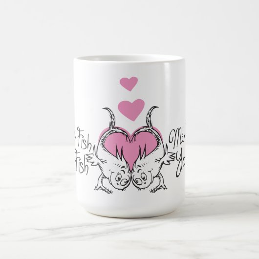 Dr. Seuss Valentijn | Een vis van twee vissoorten Koffiemok (Center)