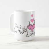 Dr. Seuss Valentijn | Een vis van twee vissoorten Koffiemok (Voorkant links)