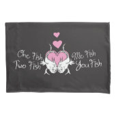 Dr. Seuss Valentijn | Een vis van twee vissoorten Kussensloop (Voorkant-Links)