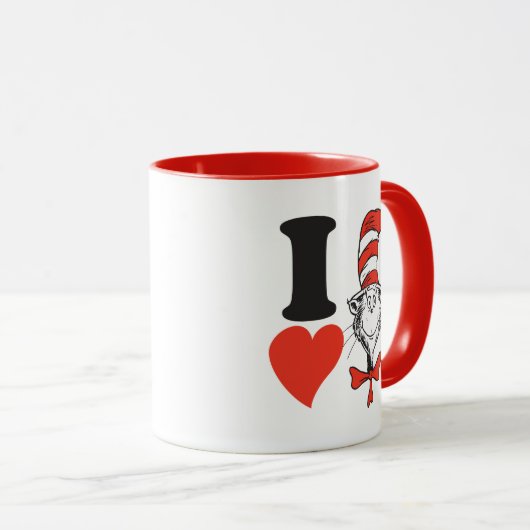 Dr. Seuss Valentijn| Ik heb de kat in de Pet gehoo Mok (Voorkant rechts)