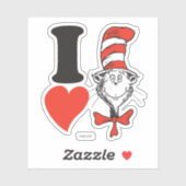 Dr. Seuss Valentijn| Ik heb de kat in de Pet gehoo Sticker (Vel)