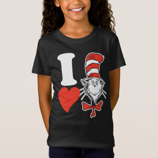 Dr. Seuss Valentijn| Ik heb de kat in de Pet gehoo T-shirt (Voorkant)