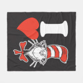 Dr. Seuss Valentijn | Ik hoor de kat in het Pet Fleece Deken (Voorkant (Horizontaal))